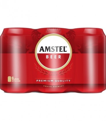AMSTEL ΜΠΥΡΑ ΚΟΥΤΙ 330ml 4X6pack