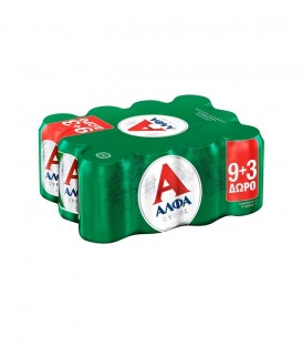 ΑΛΦΑ ΜΠΥΡΑ ΚΟΥΤΙ 330ml 9+3 ΔΩΡΟ 2Χ12pack