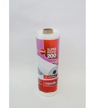 HANDY ΣΑΚΟΥΛΕΣ ΡΟΛΟ SUPER MINI 200T ΤΥΠ.ΦΑΝΕΛΑ (25X37cm)Χ20/ΚΙΒ