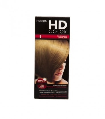 FARCOM ΣΕΤ ΒΑΦΗΣ HD No8 ΞΑΝΘΟ ΑΝΟΙΧΤΟ 45X60ml