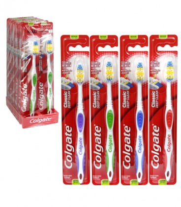COLGATE ΟΔΟΝΤΟΒΟΥΡΤΣΑ CLASSIC DEEP CLEAN ΜΕΤΡΙΑ Χ12