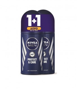 NIVEA DEO ROLL-ON ΑΝΔΡ.PROTECT&CARE 50ml 6X 1+1