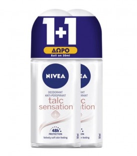 NIVEA DEO ROLL-ON ΓΥΝ.TALC SENSATION 50ml 6X 1+1