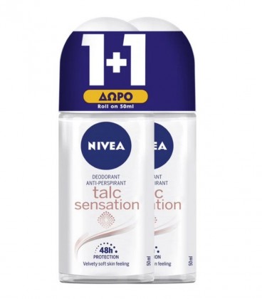 NIVEA DEO ROLL-ON ΓΥΝ.TALC SENSATION 50ml 6X 1+1