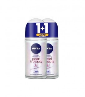 NIVEA DEO ROLL-ON ΓΥΝ.PEARL&BEAUTY 50ml 6X 1+1