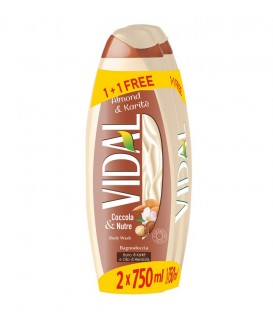 VIDAL ΑΦΡΟΛΟΥΤΡΟ ALMOND&KARITE 750ml 6X1+1