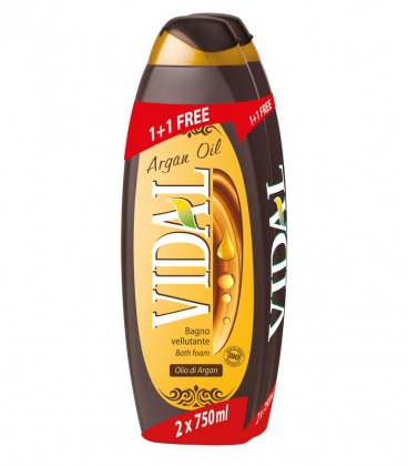 VIDAL ΑΦΡΟΛΟΥΤΡΟ ARGAN OIL 750ml 6X1+1