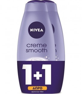 NIVEA ΑΦΡΟΛΟΥΤΡΟ CREAM SMOOTH 750ml 6X 1+1