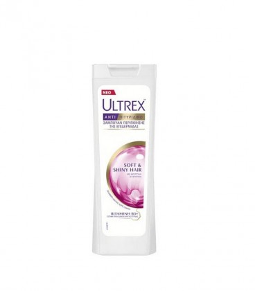 ULTREX ΣΑΜΠΟΥΑΝ ΓΥΝ.ΘΑΜΠΑ ΧΩΡΙΣ ΛΑΜΨΗ 12X360ml (SOFT&SHINY HAIR)