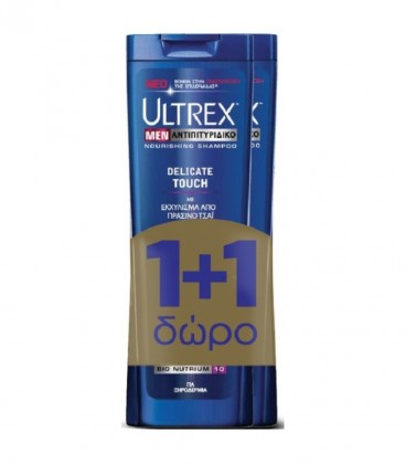 ULTREX ΣΑΜΠΟΥΑΝ ΑΝΔ.ΞΗΡΟΔΕΡΜΙΑ 360ml 6X1+1 ΔΩΡΟ (DELICATE TOUCH)