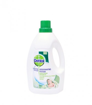 DETTOL ΥΓΡΟ ΑΠΟΛΥΜΑΝΤΙΚΟ ΡΟΥΧΩΝ ΧΩΡΙΣ ΑΡΩΜΑ 8X1.5lt