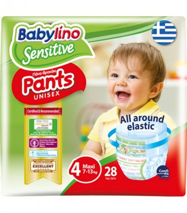 BABYLINO No4 PANTS UNISEX MAXI 7-13 kg 28T X 6