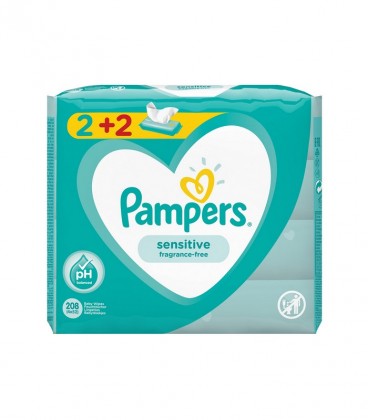 PAMPERS ΜΩΡΟΜΑΝΤΗΛΑ SENSITIVE 52T (2+2 ΔΩΡΟ) X3