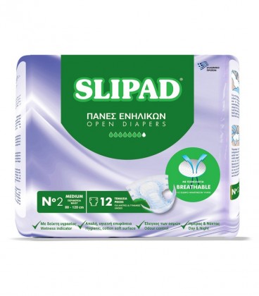 SLIPAD ΑΝΟΙΚΤΕΣ ΠΑΝΕΣ ΑΚΡΑΤΕΙΑΣ Νο2 MEDIUM 12T X 4