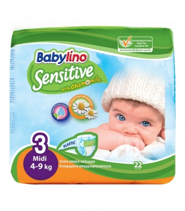 BABYLINO No3 SENSITIVE 4-9kg/22T X6