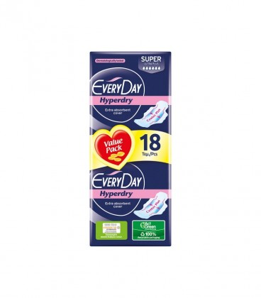 EVERY DAY ΣΕΡΒ/ΤΕΣ HYPERDRY ULTRA PLUS SUPER ECON.18T Χ24