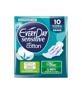 EVERY DAY ΣΕΡΒ/ΤΕΣ SENSITIVE ULTRA PLUS COTTON NORMAL 10T Χ 36