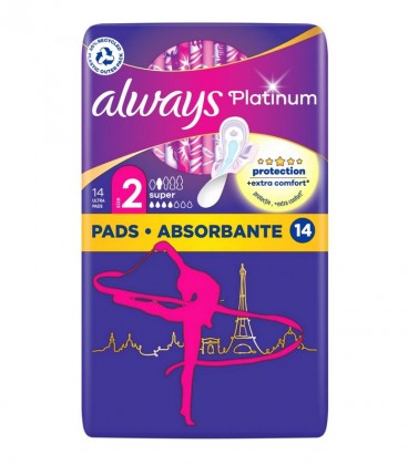 ALWAYS ΣΕΡΒΙΕΤΕΣ ULTRA PLATINUM LONG DUO PACK 14T X10