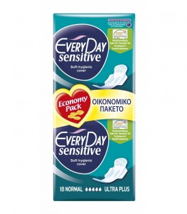 EVERY DAY ΣΕΡΒΙΕΤΕΣ SENSITIVE ULTRA PLUS NORMAL ECON 18T X 24TEM