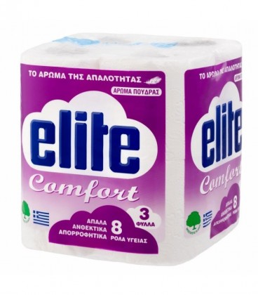 ELITE ΧΑΡΤΙ ΥΓΕΙΑΣ 8API COMFORT ΑΡΩΜΑΤΙΚΟ 3Φ Χ 9 /Χ6ΤΕΜ