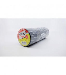 LOGO ΤΑΙΝΙΑ ΜΟΝΩΤΙΚΗ ΜΑΥΡΗ 20Χ19mm X10ΤΕΜ