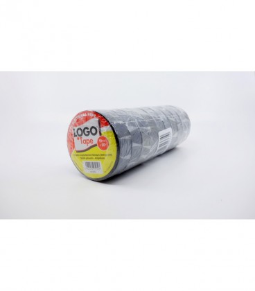 LOGO ΤΑΙΝΙΑ ΜΟΝΩΤΙΚΗ ΜΑΥΡΗ 20Χ19mm X10ΤΕΜ