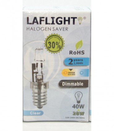LAFLIGHT ΛΑΜΠΤΗΡΑΣ ΑΛΟΓΟΝΟΥ 28w E14 X10 (ΓΛΟΜΠΑΚΙ ΒΙΔΩΤΟΣ)