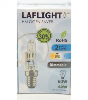 LAFLIGHT ΛΑΜΠΤΗΡΑΣ ΑΛΟΓΟΝΟΥ 42w E14 X10 (ΓΛΟΜΠΑΚΙ ΒΙΔΩΤΟΣ)
