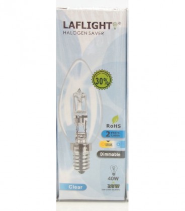 LAFLIGHT ΛΑΜΠΤΗΡΑΣ ΑΛΟΓΟΝΟΥ 28w E14 X10 (ΜΙΝΙΟΝ ΒΙΔΩΤΟΣ)