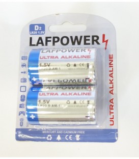 LAFPOWER ΜΠΑΤΑΡΙΑ ΑΛΚΑΛΙΚΗ D2-LR20 2Τ 1,5V Χ6