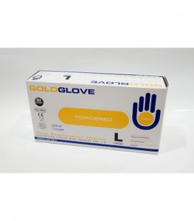 ΓΑΝΤΙΑ GOLDGLOVE 100T VINYL LARGE ΕΛ.ΠΟΥΔΡΑΡΙΣΜΕΝΑ ΜΠΛΕ X10