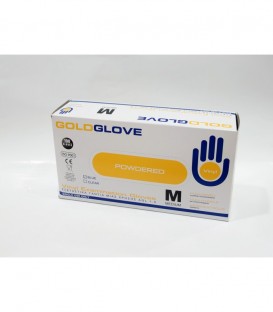 ΓΑΝΤΙΑ GOLDGLOVE 100T VINYL MEDIUM ΕΛ.ΠΟΥΔΡΑΡΙΣΜΕΝΑ ΜΠΛΕ X10