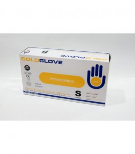 ΓΑΝΤΙΑ GOLDGLOVE 100T VINYL SMALL ΕΛ.ΠΟΥΔΡΑΡΙΣΜΕΝΑ ΜΠΛΕ X10