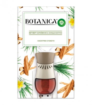AIRWICK BOTANICA ΗΛΕΚΤΡΙΚΗ ΣΥΣΚΕΥΗ+ΑΝΤ/ΚΟ ΒΕΤΙΒΕΡ&ΣΑΝΔΑΛΟΞΥΛΟ 6Χ19ml