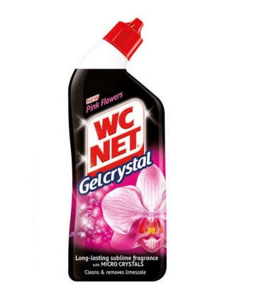 WC NET GEL ΤΟΥΑΛΕΤΑΣ CRYSTAL PINK FLOWERS 12X750ml