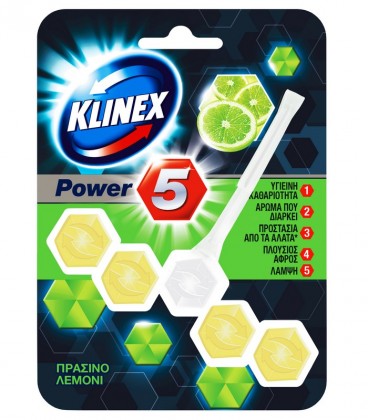 KLINEX WC BLOCK ΠΡΑΣΙΝΟ ΛΕΜΟΝΙ 9X55gr