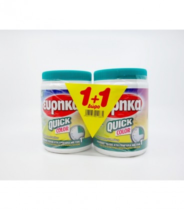 ΕΥΡΗΚΑ QUICK COLOR ΣΚΟΝΗ ΚΑΤΑ ΤΩΝ ΛΕΚΕΔΩΝ ΒΑΖΟ 6Χ(2Χ400ml) 1+1 ΔΩΡΟ