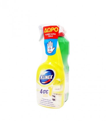 KLINEX SPRAY 4 ΣΕ1 ΓΕΝ.ΧΡΗΣΗΣ 750ml+ΧΛΩΡΙΝΗ ULTRA FRESH 750ml Χ6ΣΕΤ