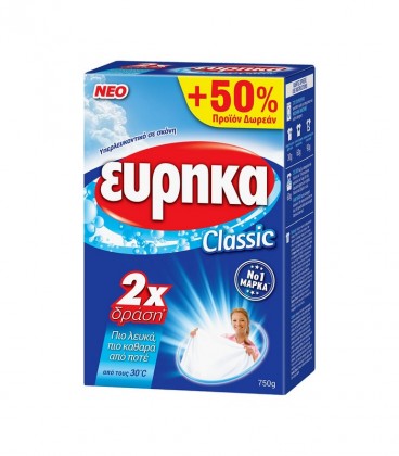 ΕΥΡΗΚΑ ΥΠΕΡΛΕΥΚΑΝΤΙΚΟ ΚΟΥΤΙ 16X750gr (500gr+50% ΔΩΡΕΑΝ ΠΡΟΪΟΝ)