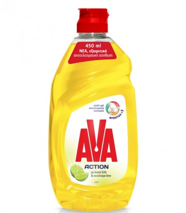 AVA ACTION ΛΕΥΚΟ ΞΥΔΙ&ΛΑΪΜ 21Χ450ml