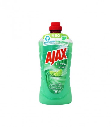 AJAX ΥΓΡΟ ΔΑΠΕΔΟΥ ULTRA ΛΕΜΟΝΙ 12Χ1lt