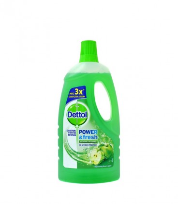 DETTOL POWER&FRESH GREEN APPLE 6Χ1lt
