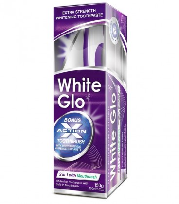 WHITEGLO ΟΔΟΝΤΟΚΡΕΜΑ 2IN1 150g+ΟΔΟΝΤ/ΤΣΑ