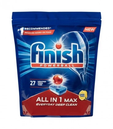 FINISH ALL IN 1 ΤΑΜΠΛΕΤΕΣ ΠΛΥΝΤΗΡΙΟΥ ΠΙΑΤΩΝ LEMON 27ΤABS Χ 5