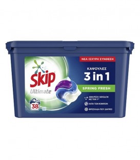 SKIP CAPSULES 38M 3in1 ULTIMATE SPRING FRESH 3X1026gr