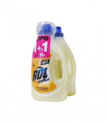 ROL ΥΓΡΟ ΠΛΥΝΤΗΡΙΟΥ MASSALIA 25Μ 4X(2X1450ml) 1+1 ΔΩΡΟ