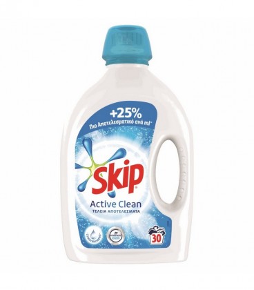 SKIP ΥΓΡΟ 30Μ ACTIVE CLEAN 5X1.5lt