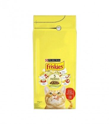 FRISKIES ΞΗΡΑ ΓΑΤΟΤΡΟΦΗ ΒΟΔΙΝΟ-ΚΟΤΟΠΟΥΛΟ-ΛΑΧΑΝΙΚΑ 6Χ2kg