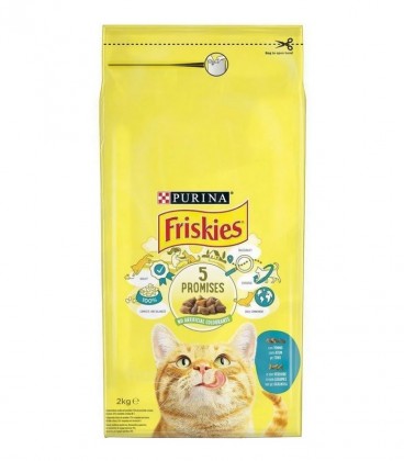 FRISKIES ΞΗΡΑ ΓΑΤΟΤΡΟΦΗ ΤΟΝΟΣ-ΛΑΧΑΝΙΚΑ 6Χ2kg