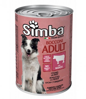 SIMBA ΣΚΥΛΟΤΡΟΦΗ ΚΡΕΑΣ ΚΟΚΚΙΝΗ 12X1230gr
